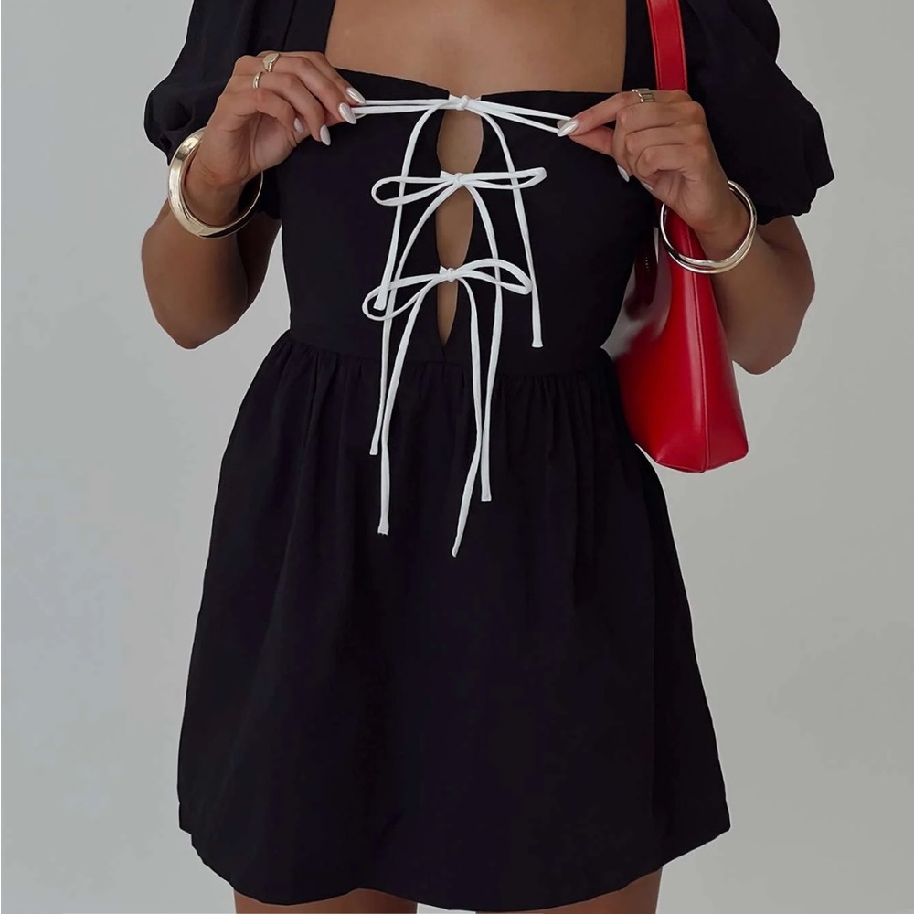 Princess Polly Maelle Romper Black